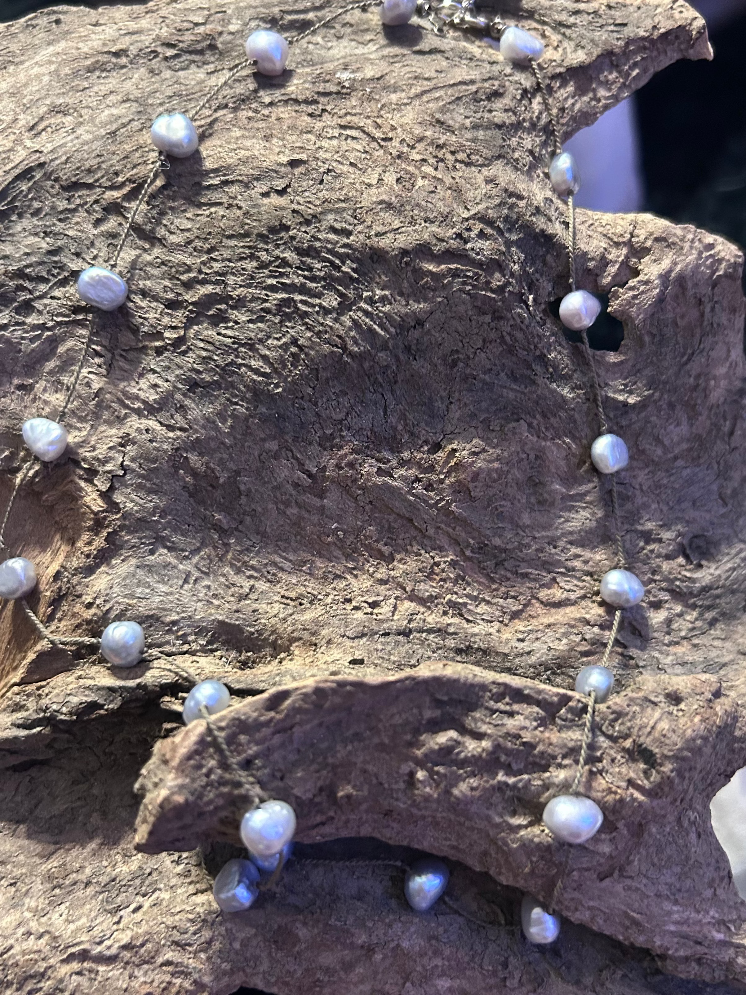Silver -Blue Akoya Pearls